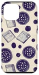 Coque pour iPhone 12 mini Essentiels de bibliothèque à pois bohèmes violets