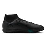 Nike Homme Zm Superfly 10 Academy TF Soccer Shoe, Black/Black-Deep Jungle, 44 EU