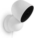 Support Mural magnétique Compatible avec Google Nest Cam (intérieur, Filaire) - Plus d'options de Montage pour Votre Nest Cam (Blanc)