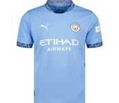 Manchester City Home 24/25 matchtröja Herr Team Light Blue-Marine Blue M