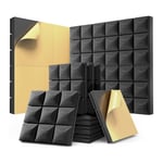 1X(12 Pack Sound Proof Foam Panels with Self-Adhesive, 12 x 12 x 2 Inches1695