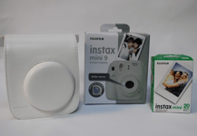 Fuji film Instax Mini 9 Instant Camera kit inc- twin pack film and case