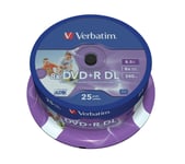 Verbatim 43667 8.5GB 8x Double Layer DVD+R Inkjet Printable -  (DVD) (US IMPORT)