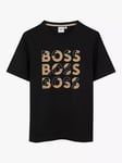 HUGO BOSS Kids' Logo T-Shirt, Black