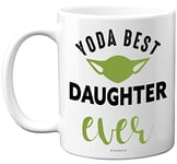 Stuff4 Daughter Gifts, Yoda Best - 11oz Ceramic Dishwasher Safe Coffee Mugs, Daughter Mugs, Gifts for Daughter, Gifts for Daughters from Mothers, Special Gifts for Daughters