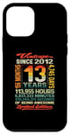 Coque pour iPhone 12 mini 13 ans 156 mois d'être génial né 2012 13ème anniversaire