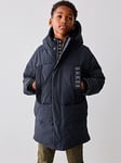 Ted Baker Baker By Ted Baker Boys Hybrid Parka, Navy, Size Age: 10 Years