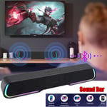 Bluetooth Wireless BT Sound Bar Speaker System Subwoofer TV Home Theate Soundbar