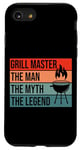 iPhone SE (2020) / 7 / 8 BBQ Smoker Grill Master The Man Myth Legend Retro Vintage Case