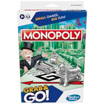 Hasbro Gaming Monopoly Grab and Go, Portable Strategy Board Game for 8+ Year Old Kids, for 2-4 Players, Family & Party Games, Fun Christmas and Birthday Gift Idea for Boys and Girls