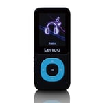 Lenco Xemio 659MIX Lecteur MP3 MP3/MP4 Écran LCD TFT 1,8" Fonction e-book Enregistrement vocal Fonction vidéo Batterie 300 mAh Carte SD 4 Go (extensible) Bleu