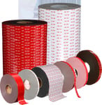 3m™ vhb™ dobbeltsidig tape 4646f, grå, 12 mm x 33 m, 3 stk/krt