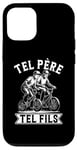 Coque pour iPhone 13 Tel père tel fils accessoire vélo BMX freestyle humour