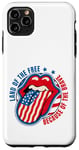 Coque pour iPhone 11 Pro Max Drapeau de l'Amérique Land of the Free Because Of The Brave