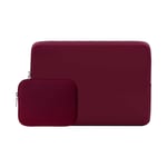 Housse pour ordinateur portable ou tablette de 14 pouces, compatible avec mac book Pro Air Retina de et Xiaomi Huawei HP Dell - For 13 pouces - vin rouge