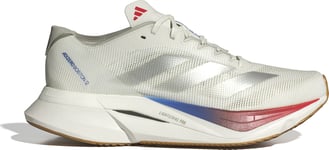 Adidas Women's Adizero Boston 12 Core White/Metallic Silver/Red, 38