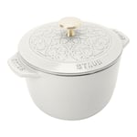 Staub La Cocotte 16 cm round Cast iron Rice white truffle