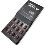 Bematik - Multiprise alimentation usb a femelle 5VDC 12A avec 12 ports usb