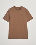 KnowledgeCotton Apparel Loake Badge T-Shirt Brown