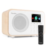 Audizio Vicenza - DAB+ och WIFI Radio med Bluetooth - På batteri - Vit, VICENZA WIFI INTERNETRADIO MED DAB+ OCH BATTERI VIT