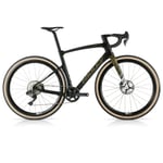 Ridley Bikes Kanzo Fast GRX Di2 Levanto Carbon Gravel Bike - Black / Battleship Grey Camo Green Small Black/Battleship Grey/Camo