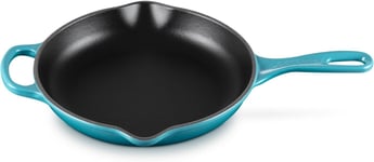 Le Creuset Signature Enamelled Cast Iron Skillet Frying Pan With Helper Handle 