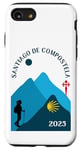 Coque pour iPhone SE (2020) / 7 / 8 Randonneuse avec sac à dos 2025 de Saint-Jacques-de-Compostelle