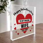 Valentines Day Gift For Wife Personalised Plaque Wife Valentines Day Gifts