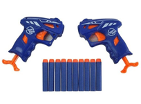 Kids Blaze Storm Double Pistol Gun Set INCLUDES 10 Foam Bullet Darts ARMY BOYS