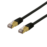 DELTACO – S/FTP Cat6a laitekaapeli, Delta-sert., LSZH, 5m, musta (SFTP-65SAH)