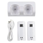 2 Port+2 Batterie 2800mah Station Chargeur Pour Nintendo Wii Wiimote Manette