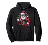 On Christmas Santa and His Favorite Teacher, Festive Holiday Pullover Hoodie