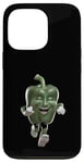 Coque pour iPhone 13 Pro Poivron vert réaliste