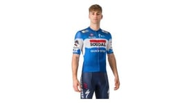 Maillot manches courtes castelli competizione 3 soudal quick step 2024 bleu