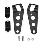 CICMOD Support de Phare Moto, 35mm-43mm Phares Supports de Montage pour Chopper Cafe Racer-Noir