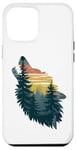 Coque pour iPhone 12 Pro Max Loup Randonnée Chasse Plein Air Camping Forêt Homme Femme Loup