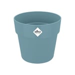 Elho B.for Original Rond Mini 13 - Pot De Fleurs pour Intérieur - Ø 12.5 x H 12.0 cm - Bleu/Bleu Pigeon