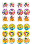 24 TEAM UMIZOOMI BIRTHDAY  ICING EDIBLE FAIRY/CUP CAKE/BUNS  TOPPERS