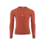 Aclima Mens WarmWool Grandad Shirt (Röd (SPICED APPLE) Small)