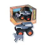 Wild Republic Adventure Mini Truck Loup, Idée Cadeau pour Garçon, Ensemble de Jeu d’Imagination, Coffret de Jouets, Camion Miniature, 10 cm