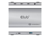 Club 3D Thunderbolt 4 Portabel 5-i-1 Hub med Smart Power Dockningsstation