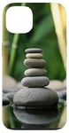 Coque pour iPhone 13 Zen Garden Stones Bambou Serenity Mindfulness