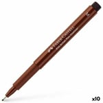 Kestotussi Faber-Castell Pitt Artist ruskea 10 kpl