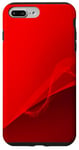 Coque pour iPhone 7 Plus/8 Plus Art abstrait rouge minimaliste