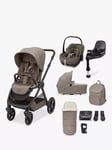 Maxi-Cosi Oxford Pushchair & Accessories with Pebble 360 Pro Car Seat and FamilyFix 360 Pro Car Seat Base, Twillic Truffle