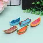 Mini Boat Yacht Figurine Ornament Diy Micro Landscape Fish Tank A