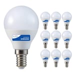 10 Pack - Samsung LED 5.5W Golf Ball P45 Lamp Bulb SES E14 | 40W Equivalent | 6400k Cool White (Daylight) | 180° Beam Angle | 470 Lumen | 30,000 Hours Extreme Life | 80+ CRI | Commercial Grade