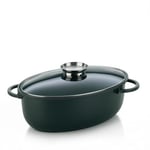 Kela 15153 cocotte à braiser ovale, fonte d'aluminium compatible induction, contenance 8 litres, 'Kerros'