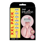 Wilkinson Sword Intuition Complete Rasoir Femme - 1 Manche + 6 Lames de Rechange, Tous Types de Peau