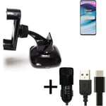 For OnePlus Nord CE 5G car holder + CHARGER windshiled bracket 